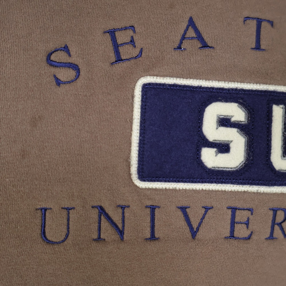 Vintage Seattle University Jansport Sweatshirt‎ Size Medium Brown Crewneck - Picture 5 of 11